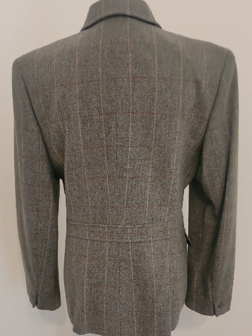Ralph Lauren Plaid Zip-Up Wool Blazer Jacket - Picture 4 of 8